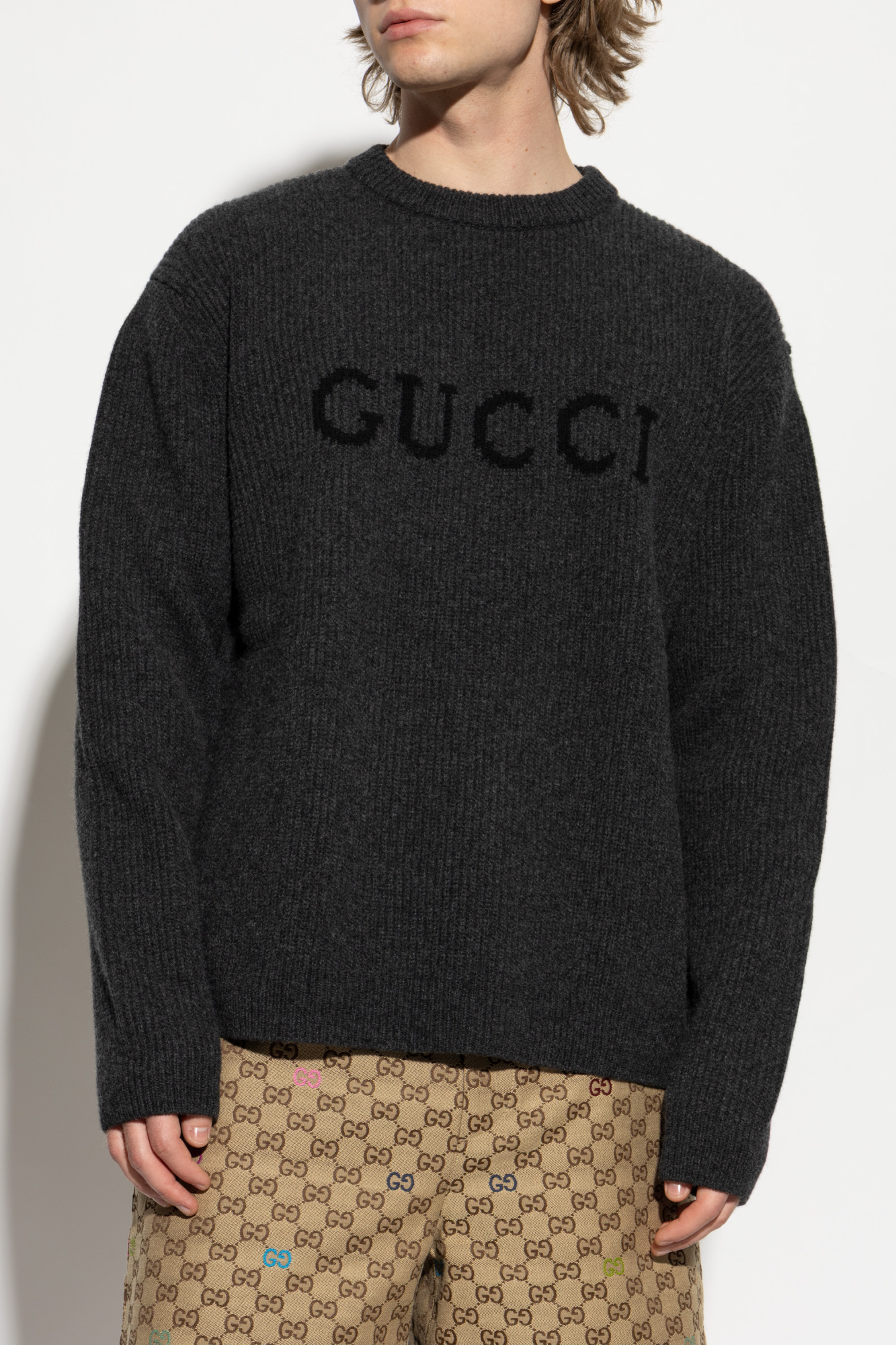 Gucci Sweater with embroidered logo | Men's | Vitkac